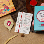 El Regalo 1PC Simple Lotus Flower Rakhi for Brother- Minimalist Lotus Thread Rakhi with Roli Chawal, Rakhi Message Card in Rakhi Gift Box (Option-1)