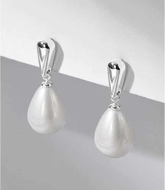 El Regalo Elegant Faux Pearl Earrings for Women - Elegant 18K Gold & Silver Plated Moti Jewelry Collection | Fancy Studs, Dainty Drops & Long Dangle Pearls Earrings for Girls (Style-1)