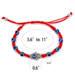 El Regalo Lucky Evil Eye Braided Adjustable Strand Macrame Bracelet for Unisex Adult