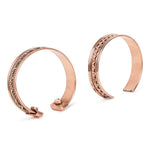 El Regalo Unisex 2PCs Pure Copper Magnetic Bracelet Combo Set for Joint Pain Relief/Arthritis - Slim Minimalist Style - Adjustable Magnetic Therapy Healing Copper Fashion Jewelry (Option-4)