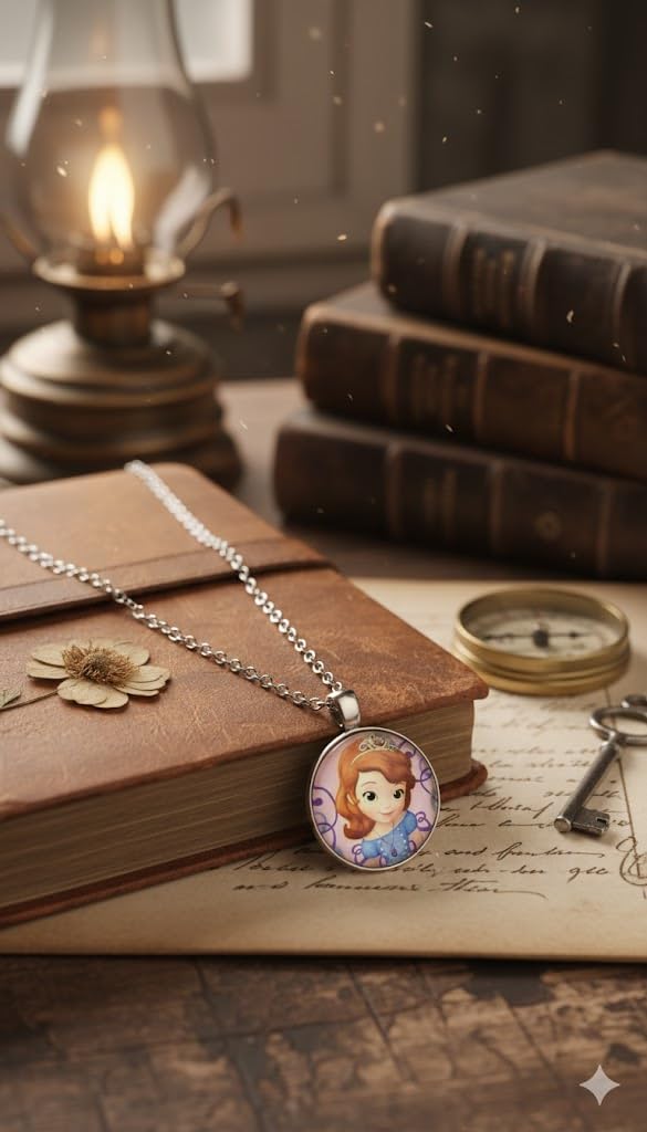 El Regalo Enchanted Tales Princess Pendant Necklace for Girls & Toddlers - Magical Character Jewelry for Birthdays, Parties & Gifting (Style-15)