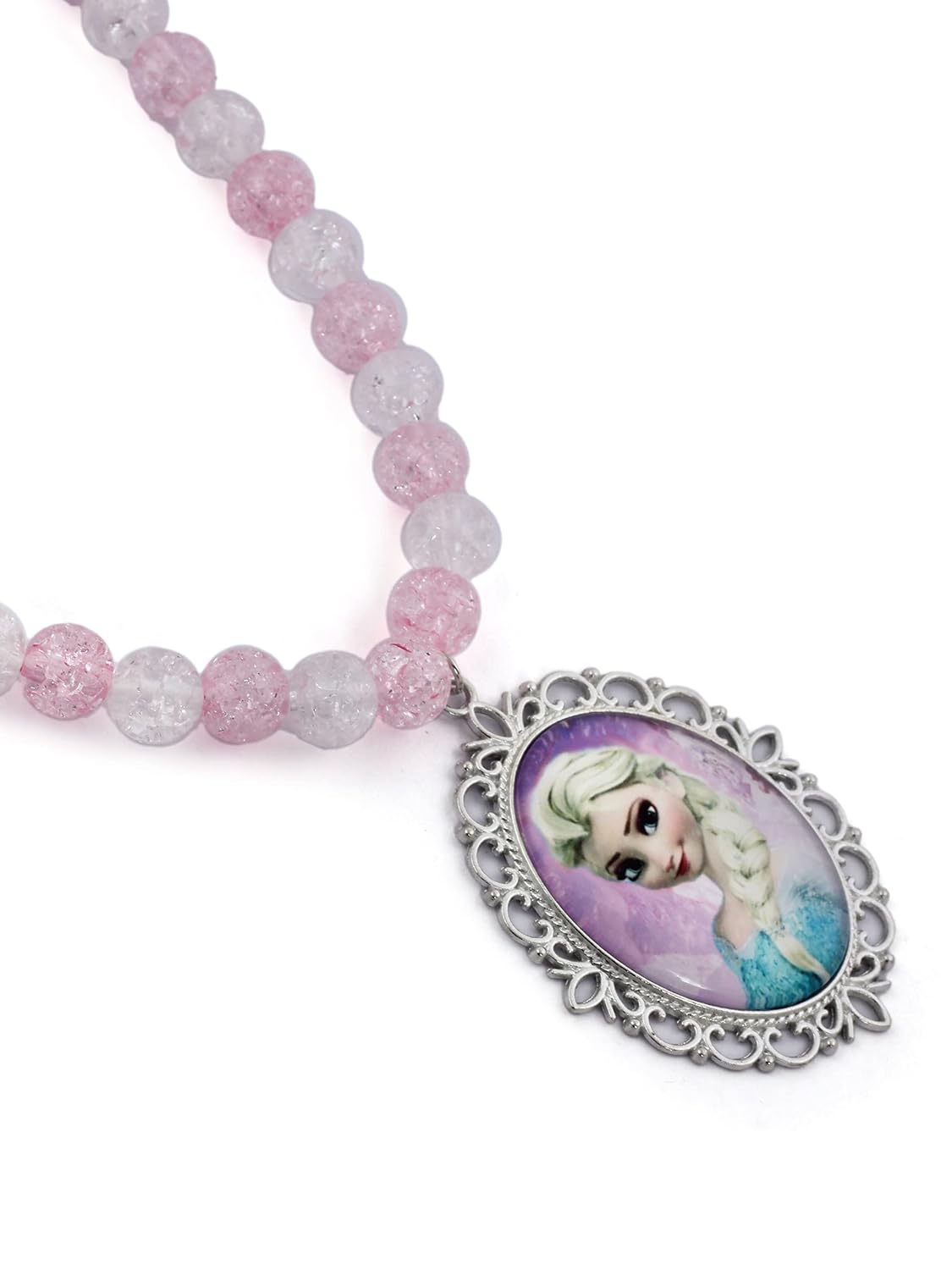El Regalo Frozn Princess Jewelry Set for Kids | Necklace & Bracelet Kids Girl Jewelry Set (Pink)