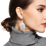 El Regalo Elegant Leaf Drop Dangle Earrings for Women & Girls - Nature Inspired Statement Earrings (Style-5)