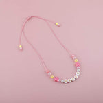 El Regalo Girls Necklace & Bracelet Jewelry Set For Kids & Baby Girls (Pink Stars)