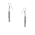 El Regalo Rudraksha Trishul Damroo Designer Earring/Oxidized Lord Shiva Trident Rudraksha earrings (With Pearls)
