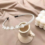 El Regalo Pearl Beads Decoration Plastic Hair Band for Kids, Girls and Women (Layered Pearls Hairband)
