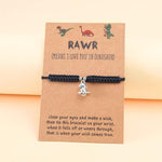 El Regalo Cute Rakhi for Brother- Fancy Tyrannosaurus Dinosaur Bracelet Rakhi for Bhai with Roli Chawal, Rakhi Message Card in Rakhi Gift Box (Black)