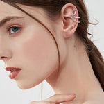 El Regalo 1PC Snake Cuff Wrap Earrings for Women & Girls- Snake Punk Retro Climber Ear Cuff - No Piercing Cartilage Ear Cuff Earrings for One Ear (Rainbow)