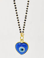 El Regalo Elegant Evil Eye Mangalsutra - Lucky Evil Eye Mangalsutra for Women | Evil Eye Nazarbattu Mangal sutra (Heart Evil Eye Mangalsutra)
