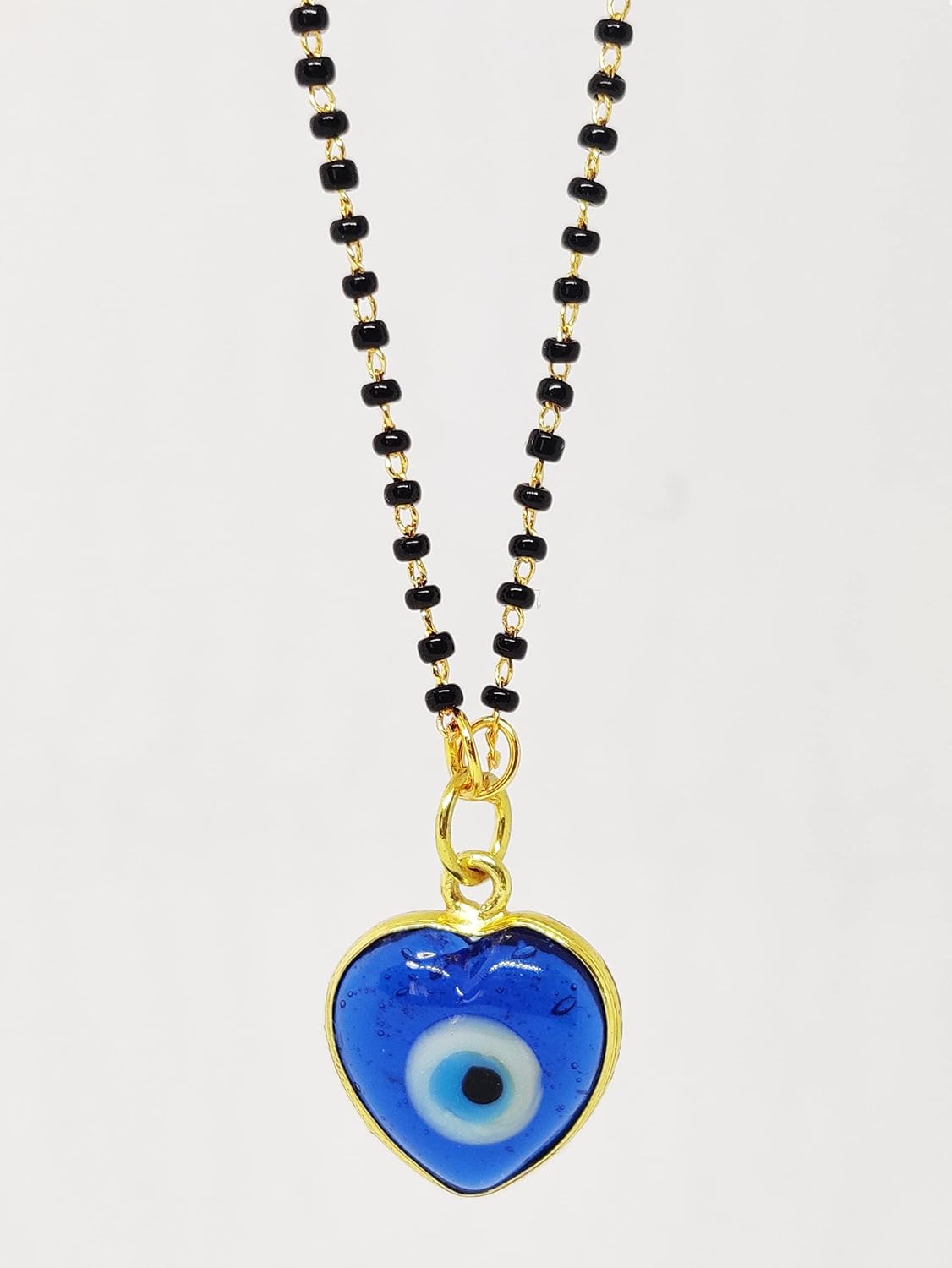 El Regalo Elegant Evil Eye Mangalsutra - Lucky Evil Eye Mangalsutra for Women | Evil Eye Nazarbattu Mangal sutra (Heart Evil Eye Mangalsutra)