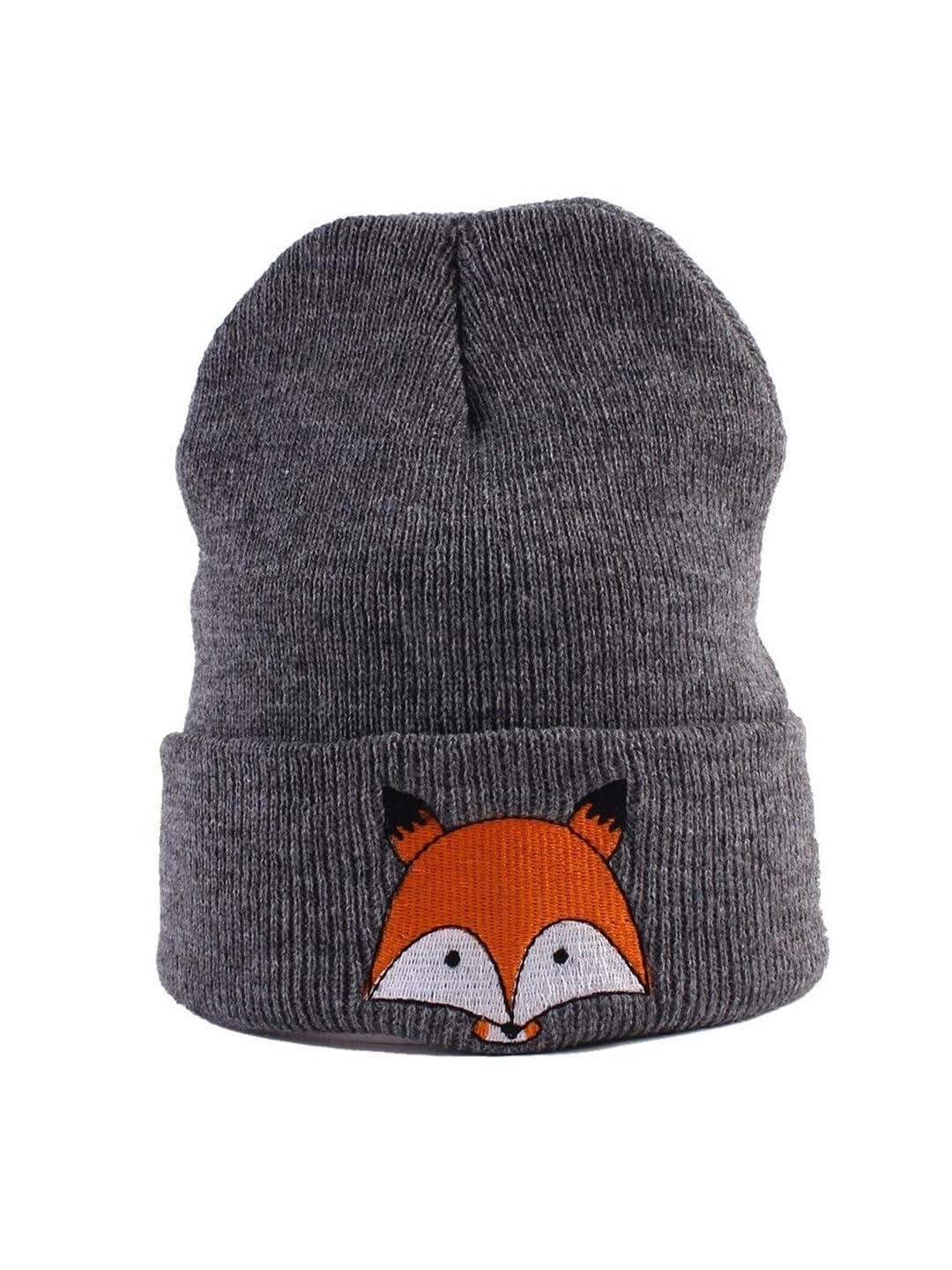 EL REGALO Kids Printed Wool Beanie Grey