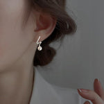 El Regalo Twist Rhinestone Encrusted Pearl Earrings- Fancy Pearl Earrings for Girls & Women