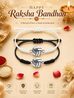 El Regalo 2PC Sports Rakhi for Kids | Sports Ball Bracelet Rakhis Combo Set for Brother/Niece/Nephew- Rakhi for Sports Lovers with Roli-Chawal, Message Card in Rakhi Gift Box (Option-3)