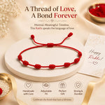 El Regalo Handmade Red Thread Rakhi for Brother | Traditional Mauli Kalava Rakhi | Adjustable Sacred Rakhi Bracelet for Men & Boys | Minimalist Designer Raksha Bandhan Rakhi | Premium Handcrafted Rakhi