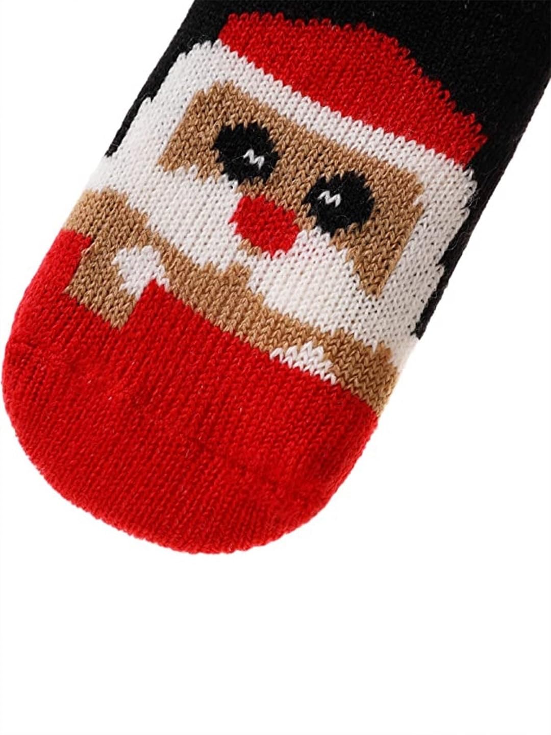 EL REGALO Kids Red & White Patterned Calf-Length Socks