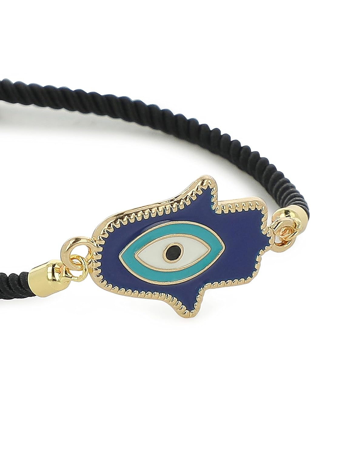 El Regalo 1PC Evil Eye Rakhi for Brother with Roli Chawal & Rakhi Message Card - Lucky Protection Rakhi to Avoid Negative Energies for Brother/Sister-in-Law/Niece or Nephew (Style-3)