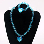 El Regalo Frozn El-sa Princess Necklace & Bracelet Set for Kids | Girls Frozn Jewelry Set