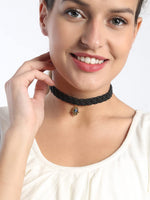 El Regalo Evil Eye Choker Necklace - Handwoven Bohemian Contemporary Evil Eye Macrame Adjustable Choker Necklace for Teen Girls & Women (Evil Eye Choker-1)