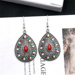 El Regalo 3 Pairs Earrings Combo of Vintage Bohemian Dangle Earrings for Women, 3-Pair Multi-Pack, Handmade Retro Tribal Drop Jewelry, Ethnic Bronze & Silver Tone Statement Earrings (Style-3)