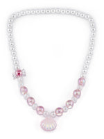 EL REGALO Girls White Pink Beaded Jewellery Set