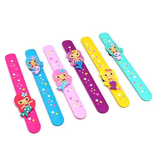 El Regalo Silicone Star Mermaid And Stars Wristband Bracelet for Kids (Light Sea Green)