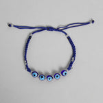 El Regalo 1 PC Evil Eye Handmade Rakhi for Brother- Rakhi Gift Box with 1 PC Evil Eye Beads Rakhi, Shagun Pack & Rakhi Message Card in Gift Box - Rakhi for Bhai/Bhabhi/Bhatija/Bhatiji (Style-2)