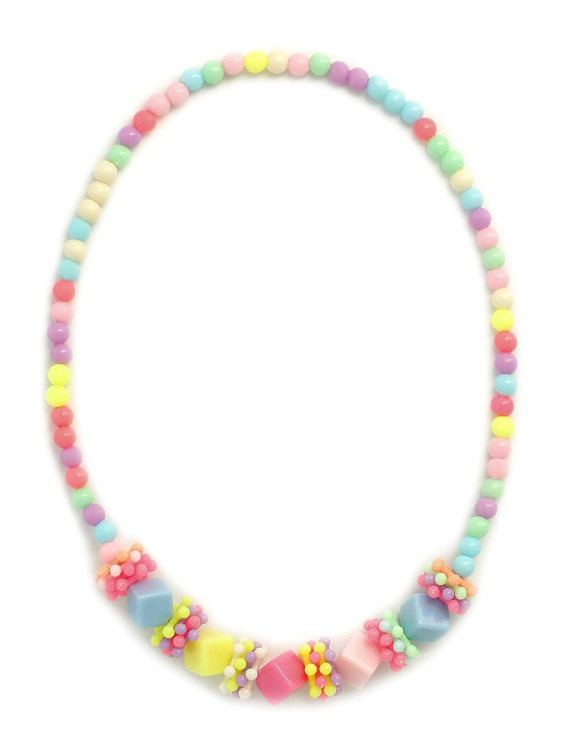 El Regalo 4 PCs Cute Kids Girls Jewelry Combo Sets - Kids Beads 2 Necklace & 2 Bracelets Jewelry Sets for Girls & Toddlers (Option- 4)