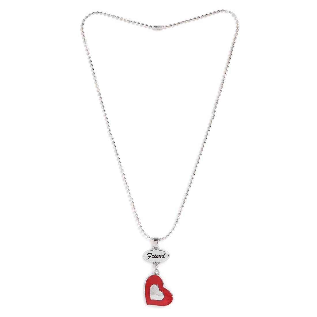 El Regalo 2 PCs Best Friend BFF Enamel Hearts Unisex Pendant Necklaces Set for Kids/Girls/Boys/Besties/Soul Sisters (Option-4)