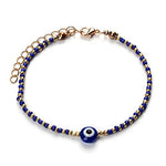 El Regalo Plated Alloy With Evil Eye Evil Eye Bracelet For Women & Girl (blue)