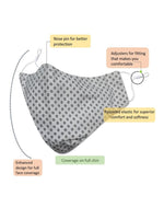 El Regalo Men Pack of 3 Printed 3-Ply Cotton Reusable Cloth Masks