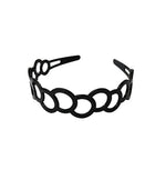 El Regalo 2 PCs Black & Tortoise Shell Teeth Waves Hair Hairbands | Hair Accessories/Headband for Girls & Women | Hairband Combo