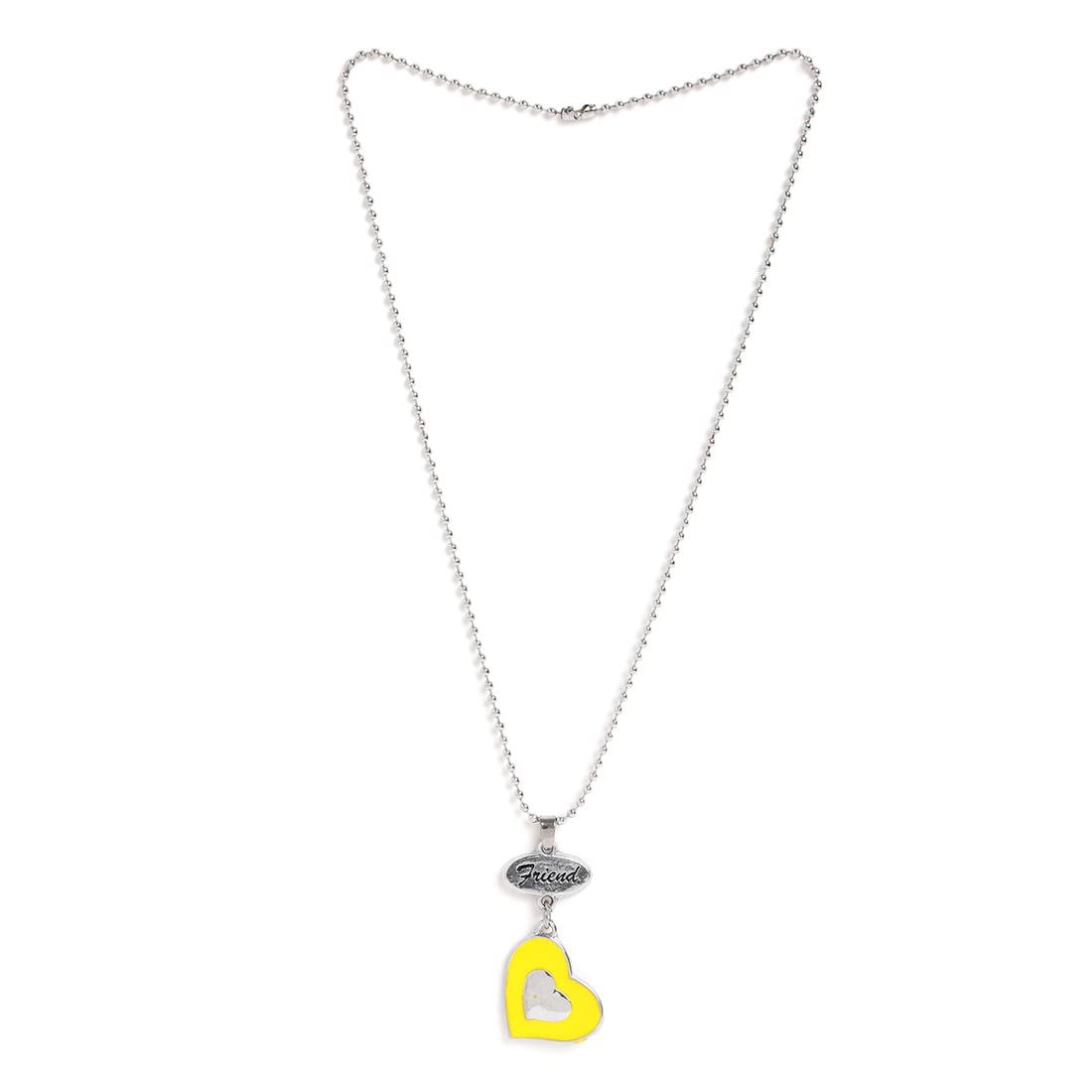El Regalo 2 PCs Best Friend BFF Enamel Hearts Unisex Pendant Necklaces Set for Kids/Girls/Boys/Besties/Soul Sisters (Option-1)