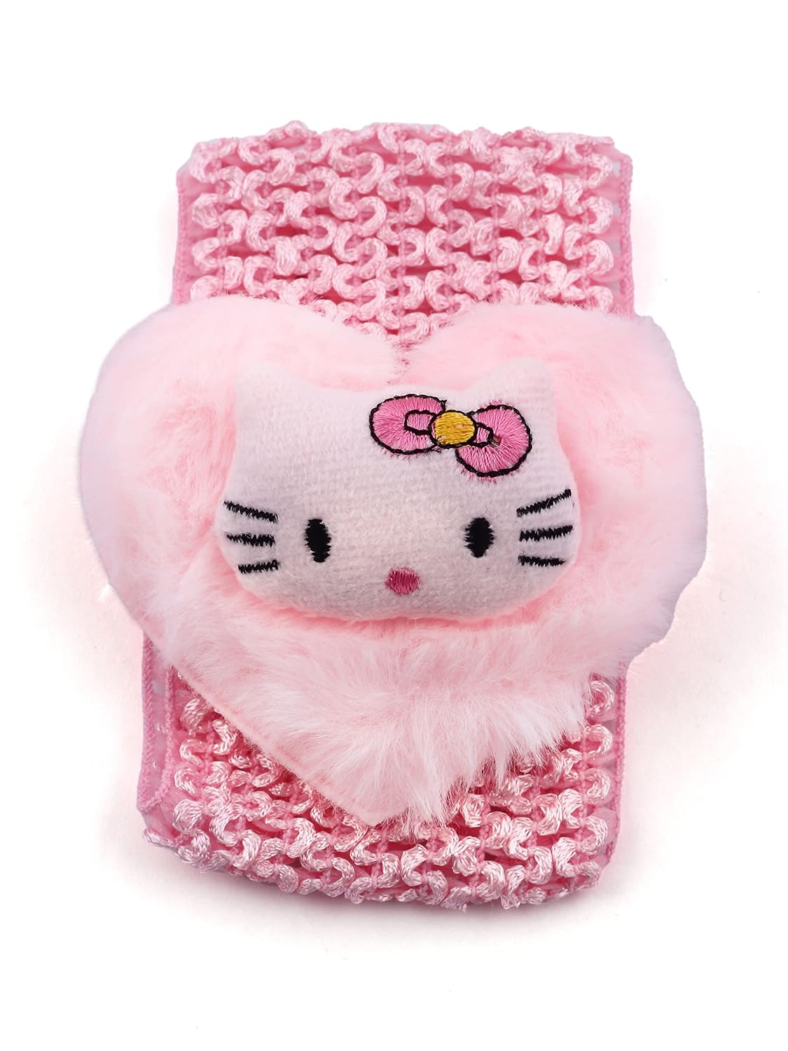 El Regalo 2 PCs Plush Hello Kitty Crochet Headband for Babies/Toddlers/Girls Kids - Kitty Fancy Headbands (Option-2)