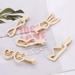 El Regalo 5 PCS Pearl Hair Clips | Large Pearls Hair Clips Pins for Women & Girls | Bridal Pearls Hair Accessories wedding Hair Clips/Tic Tac/Hairpins (Set-1)