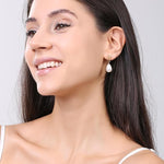 El Regalo Elegant Faux Pearl Earrings for Women - Elegant 18K Gold & Silver Plated Moti Jewelry Collection | Fancy Studs, Dainty Drops & Long Dangle Pearls Earrings for Girls (Style-5)