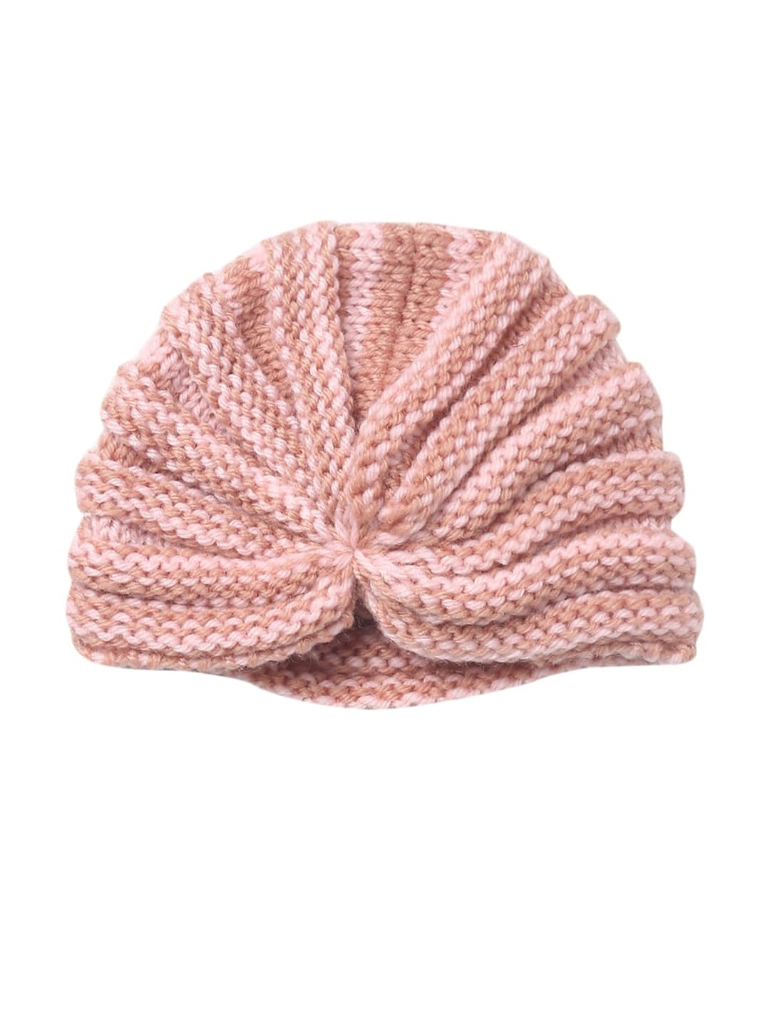 EL REGALO Unisex Kids Pink & Blue Pack of 2 Beanie Caps