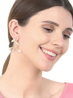 El Regalo Statement Pearls Earrings in matt Finish- Gold Plated Natural Pearls Classy Stud Earrings for Girls & Women (Option- 5)