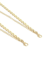 El Regalo 1 Pair Fancy Designer Chain Bra Straps for Off Shoulder Dresses or Wedding/Evening Gowns- Fancy Lingerie Straps Accessories (Golden)