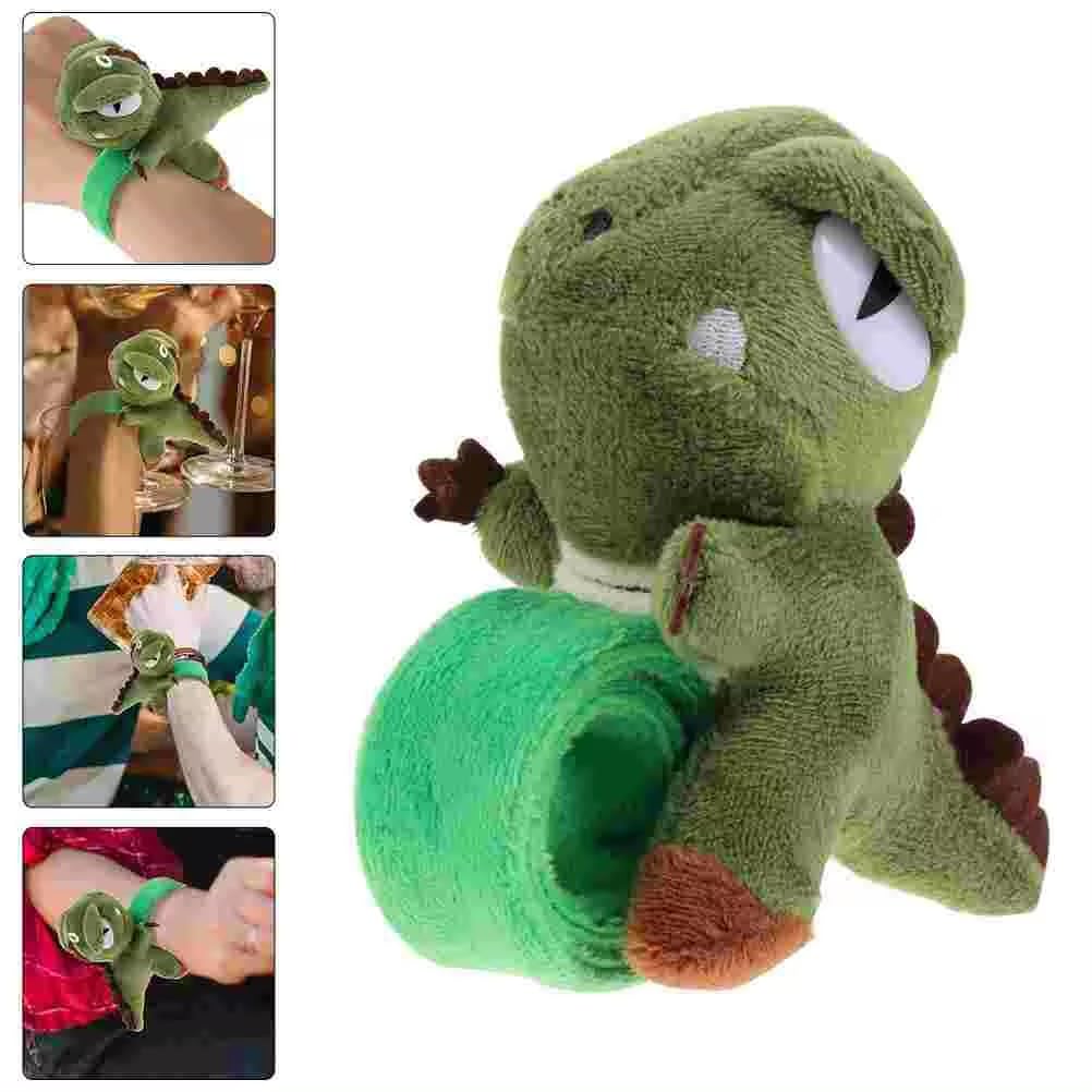 El Regalo Cute & Unique Plush Dinosaur Slap Band Rakhi for Kids/Brothers- Fluffy/Soft Dino Fun Rakhi for Bhai