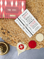 El Regalo Cute Evil Eye Rakhi for Brother - Kids/Teens/Adults- Beautiful Butterfly/Hamsa Hand Bracelet Rakhi with Roli Chawal in Rakhi Gift Box (Red Evil Eye Hamsa Hand)