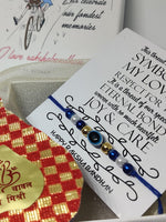 El Regalo 5 PCs Rakhi Combo - Evil Eye Rakhi Set for Brother - 5 Lucky Kabbalah Blue Turkish Evil Eye Rakhi for Bhaiya/Bhai/Brother/Nephew (Option-2)