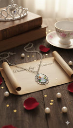 El Regalo Enchanted Tales Princess Pendant Necklace for Girls & Toddlers - Magical Character Jewelry for Birthdays, Parties & Gifting (Style-17)