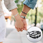 El Regalo "Ying Yang Handmade Macrame Unisex Bracelets Set | Adjustable Bracelet for Best Friends/Couple - Set of 2 (These are NOT Magnetic)