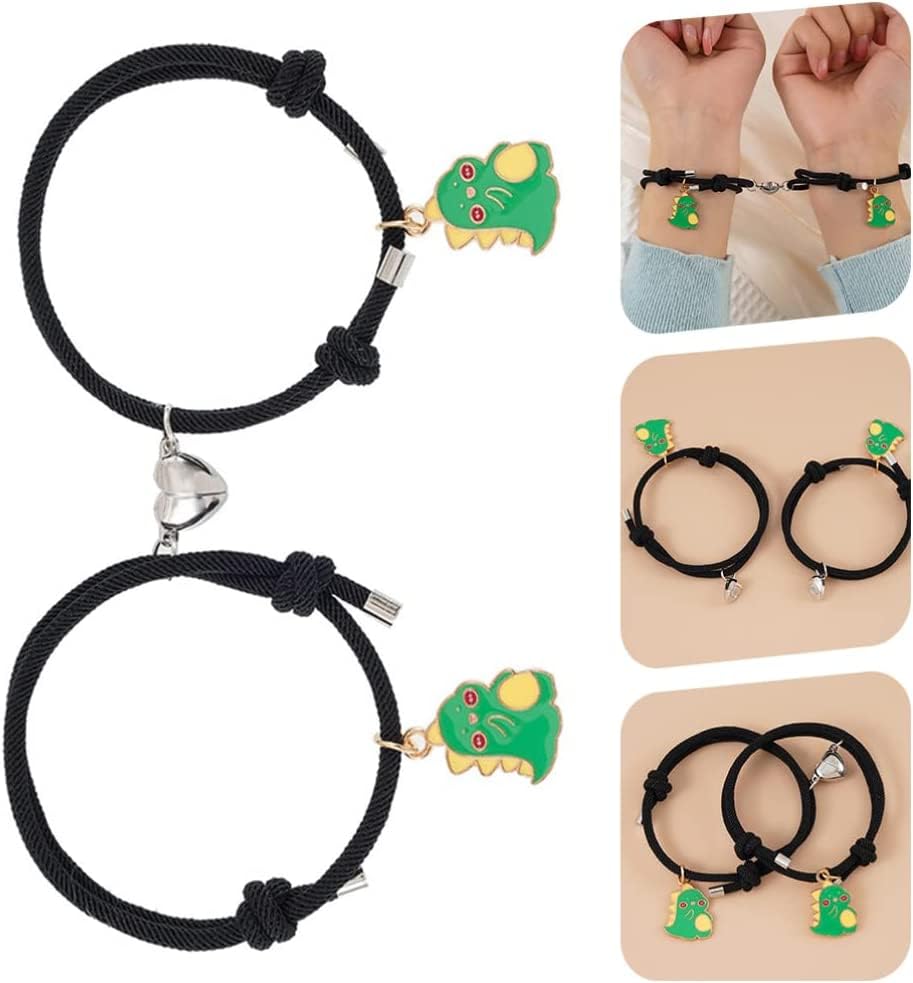 El Regalo 2PCs Cute Kids Dinosaur Magnetic Heart Rakhi Combo Sets- Fancy Rakhi for Brother/Sister/Niece or Nephew with Roli Chwal, Rakhi Message Card in Rakhi Box for Babies/Toddlers/Kids