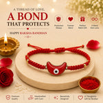 El Regalo Evil Eye Bracelet Rakhi for Brother with Roli Chawal in Gift Box