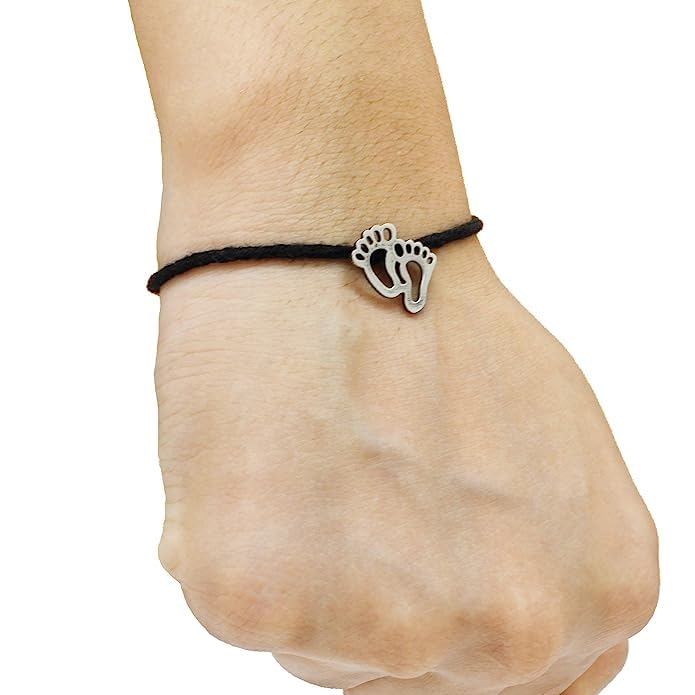 El Regalo 1PC Black Thread Adjustable Nazarbattu Anklet for Kids/Teens Girls & Women- Nazarbattu, Nazaria Thread Fashion Anklets for 1Leg (Baby Foot Nazarbattu Anklet)