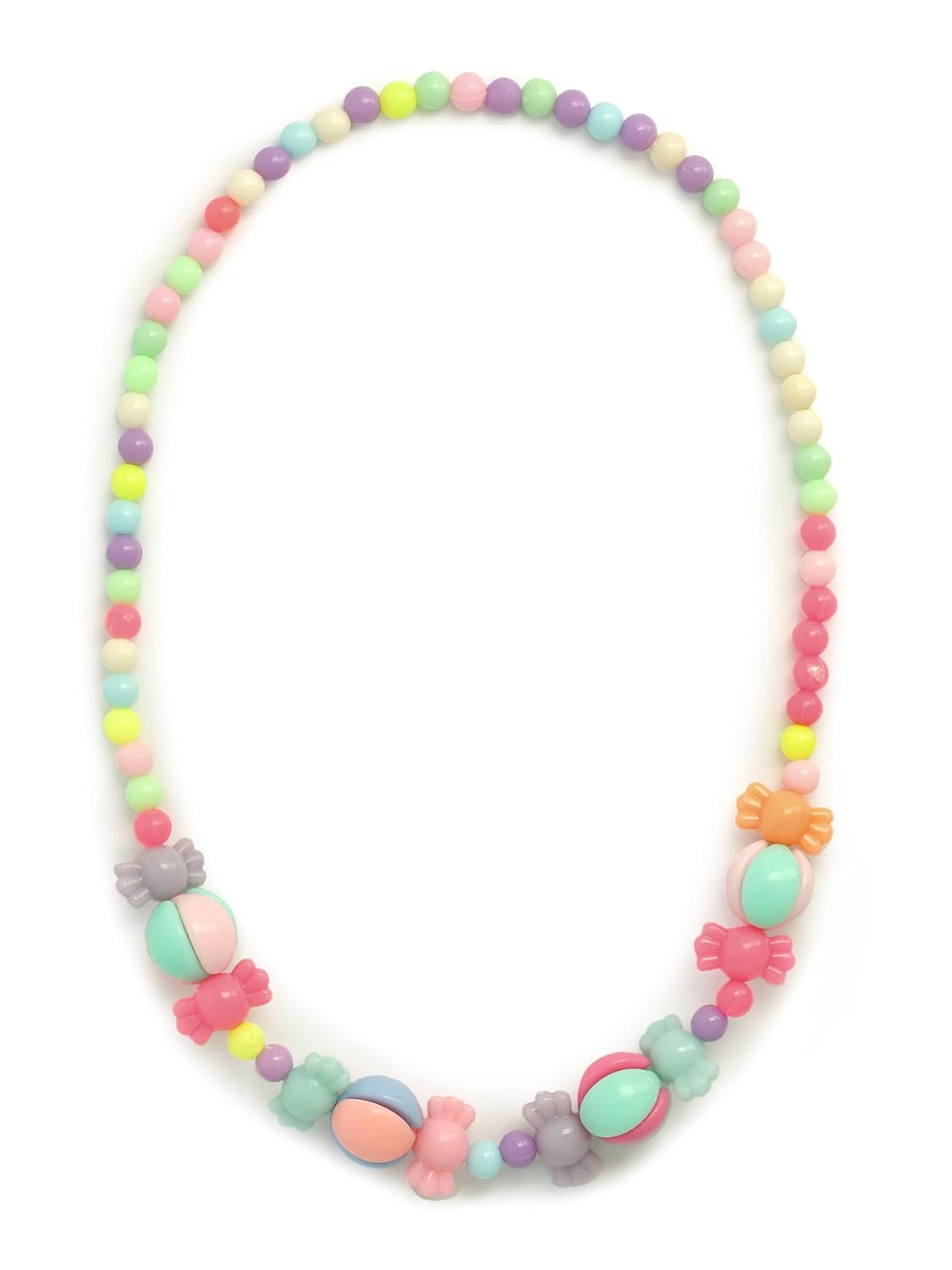 El Regalo 4 PCs Cute Kids Girls Jewelry Combo Sets - Kids Beads 2 Necklace & 2 Bracelets Jewelry Sets for Girls & Toddlers (Option- 5)