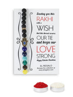 El Regalo 7Chakra Hamsa Hand Evil Eye Bracelet Rakhi for Brother- Designer Rakhi for Bhai with Roli Chawal in Rakshabandhan Gift Box