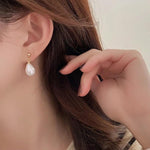 El Regalo Vintage Style Pearl Earrings for Girls & Women | Classic & Elegant | Available in Studs, Hooks, Threaders | Timeless Jewelry (Golden Pearl Studs)