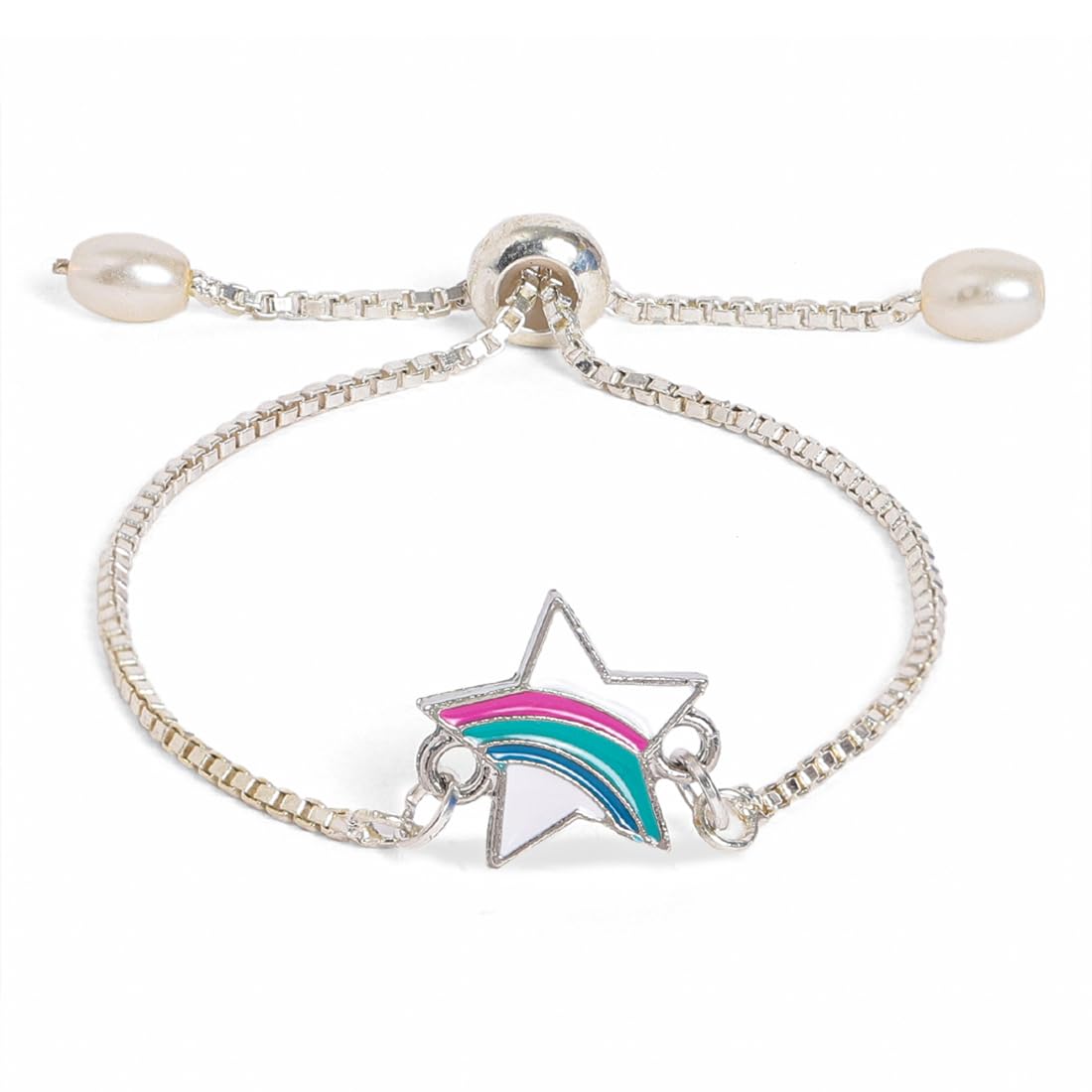 El Regalo 2 PCs Cute Kids Fancy Bracelet Rakhis Set - Beautiful 2 Kids Rakhis Combo with Roli Chawal, Rakhi Message Card in Rakhi Gift Box for Little Brother/Niece/Nephew (Unicorn & Star Rakhi)